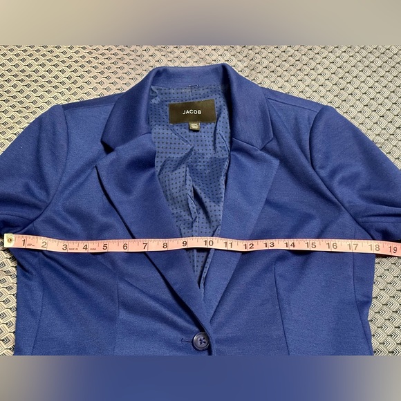 Jacob Royal Blue Fitted Blazer Size M - Picture 5 of 11